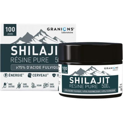 Granions Shilajit Resine Pure 500 mg - Publicité Granions Shilajit Resine Pure 500 mg - Publicité