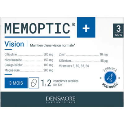 Densmore Memoptic 90 Comprimés - Confort Visuel et Mémoire - Publicité Densmore Memoptic 90 Comprimés - Confort Visuel et Mémoire - Publicité