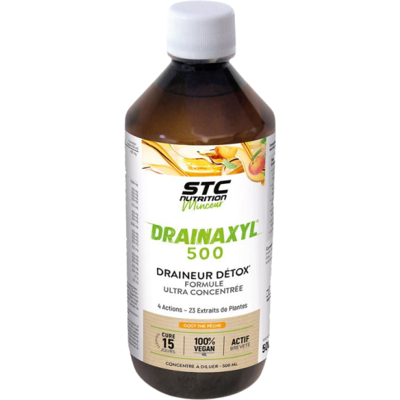 STC Nutrition Drainaxyl 500ml Thé pêche - Aide à la perte de poids - Publicité STC Nutrition Drainaxyl 500ml Thé pêche - Aide à la perte de poids - Publicité