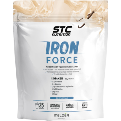 STC Nutrition Force de Fer Protein Vanille - Complément Musculation - Publicité STC Nutrition Force de Fer Protein Vanille - Complément Musculation - Publicité