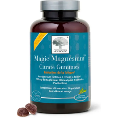 NEW NORDIC Nordic Magic Magnésium Magnésium citrate citron orange 60 - Publicité NEW NORDIC Nordic Magic Magnésium Magnésium citrate citron orange 60 - Publicité