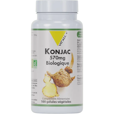 Vitall + Konjac Glucomannane 500mg - Complément alimentaire - Publicité Vitall + Konjac Glucomannane 500mg - Complément alimentaire - Publicité