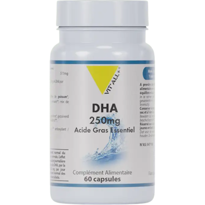 VITALL+ Vita'all+ DHA 250mg 60 gelules - Publicité VITALL+ Vita'all+ DHA 250mg 60 gelules - Publicité