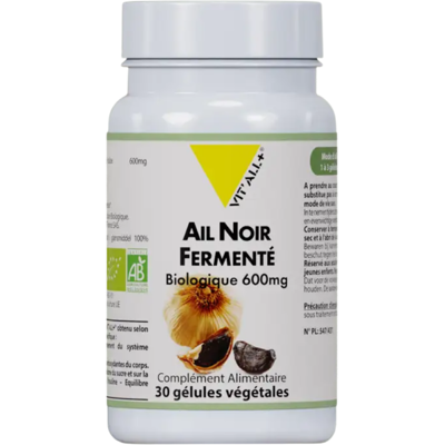 VIT'ALL+ Ail noir fermenté 600mg - Complément immunitaire - Publicité VIT'ALL+ Ail noir fermenté 600mg - Complément immunitaire - Publicité