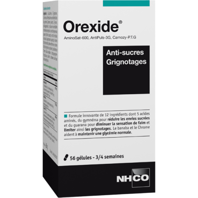 NHCO NUTRITION NHCO Orexide® – Anti-sucres & Coupe-faim – 56 gélules - Publicité NHCO NUTRITION NHCO Orexide® – Anti-sucres & Coupe-faim – 56 gélules - Publicité