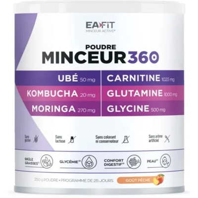 EAFIT Minceur 360 - Ubé Kombucha, 250g - Publicité EAFIT Minceur 360 - Ubé Kombucha, 250g - Publicité