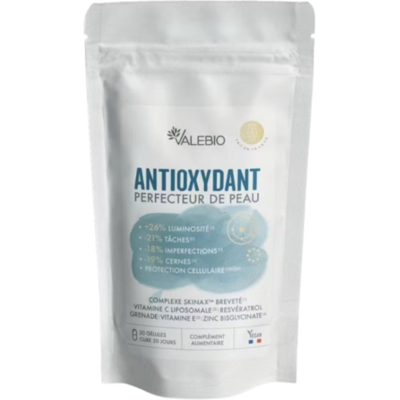 Valebio Antioxydant Perfecteur de Peau – Sérum Éclat Antioxydant 30 gélules - Publicité Valebio Antioxydant Perfecteur de Peau – Sérum Éclat Antioxydant 30 gélules - Publicité