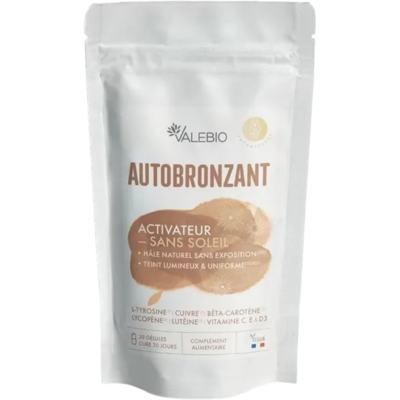 Valebio Autobronzant Activateur Sans Soleil – 30 Gélules - Publicité Valebio Autobronzant Activateur Sans Soleil – 30 Gélules - Publicité