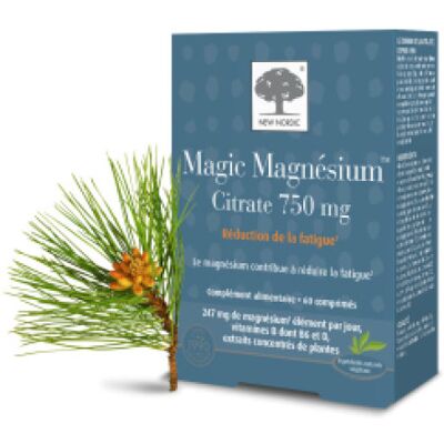 New Nordic Magic Magnésium Citrate 60 comprimés - Publicité New Nordic Magic Magnésium Citrate 60 comprimés - Publicité