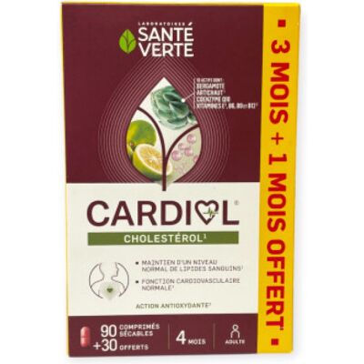 SANTE VERTE CARDIOL Cpr B/90+B/30 - Publicité SANTE VERTE CARDIOL Cpr B/90+B/30 - Publicité
