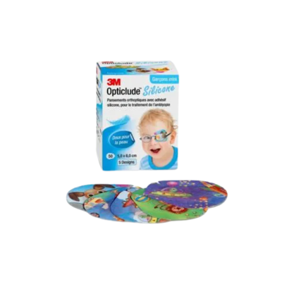 3M Opticlude Silicone Garçon Mini 5,0 x 6,0 cm - Pansement pour l’œil - Publicité 3M Opticlude Silicone Garçon Mini 5,0 x 6,0 cm - Pansement pour l’œil - Publicité