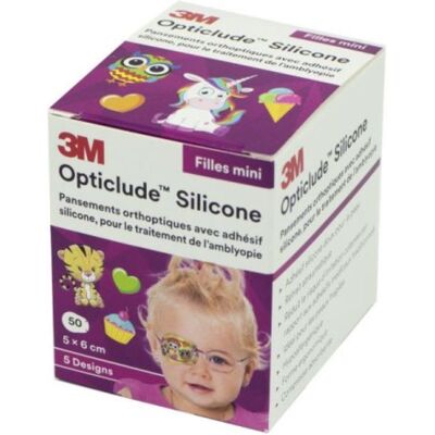 3M Solventum Opticlude Design Girl Pans orthoptique silicone mini 5x6 cm B/50 - Publicité 3M Solventum Opticlude Design Girl Pans orthoptique silicone mini 5x6 cm B/50 - Publicité