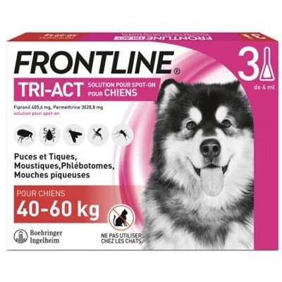 Frontline XL Pipette pour Chiens - Traitement contre Puces et Tiques - 40-60kg - Publicité Frontline XL Pipette pour Chiens - Traitement contre Puces et Tiques - 40-60kg - Publicité