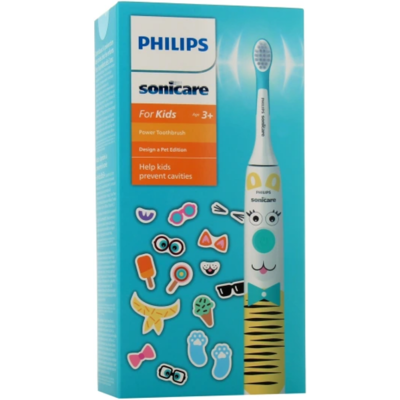 PHILIPS - HX3601/01 - Bleu - ForKids - Brosse à dents électrique - Publicité PHILIPS - HX3601/01 - Bleu - ForKids - Brosse à dents électrique - Publicité