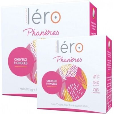 Léro Appendages - Support Cheveux et Ongles - 90+30 Capsules - Publicité Léro Appendages - Support Cheveux et Ongles - 90+30 Capsules - Publicité