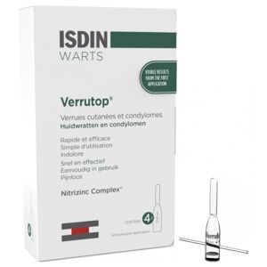 Isdin warts verrutop verrues cutanees et condylomes 4 ampoules