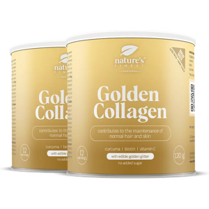 Nature's Finest Golden Collagen complément au collagène collagène hydrolysé, vitamine C, biotine + curcuma - Publicité Nature's Finest Golden Collagen complément au collagène collagène hydrolysé, vitamine C, biotine + curcuma - Publicité