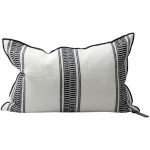 Maison de Vacances Coussin Vice Versa en toile brodee Cyclades - Noir