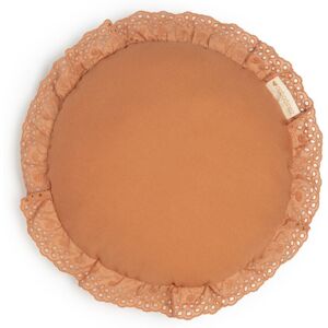 Nobodinoz Coussin rond Vera en coton bio - Terracotta