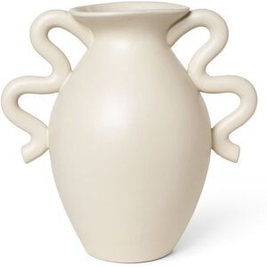 Ferm Living Vase Verso en gres - Creme