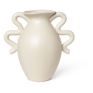 Ferm Living Vase Verso en gres - Creme