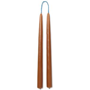 Ferm Living Bougie Dipped - Set de 2 - Ambre