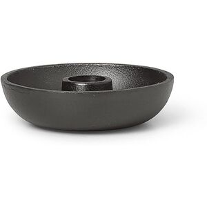 Ferm Living Bougeoir Bowl en aluminium recycle - Noir