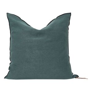 Maison de Vacances Coussin Vice versa black line en lin lave stone washed - Encre