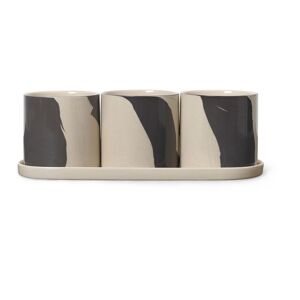 Ferm Living Pot a plantes Inlay - Sable