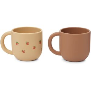 Konges Sløjd Tasses en silicone Strawberry - Set de 2 - Terracotta