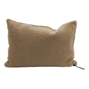 Maison de Vacances Coussin Vice Versa en peau de mouton bouclette - Capuccino