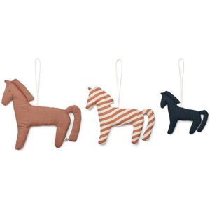 Liewood Decorations murales Leonardo - Set de 3 - Horses/Dark rosetta mix