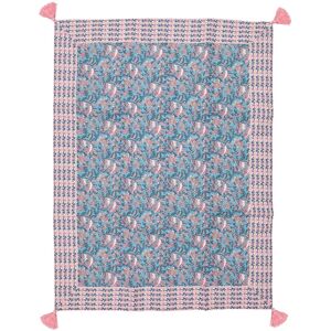 Louise Misha Plaid Enoha en coton bio - Bleu