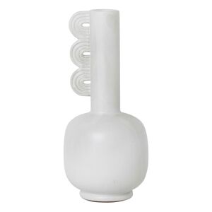 Ferm Living Vase en gres Muse Clio - Blanc