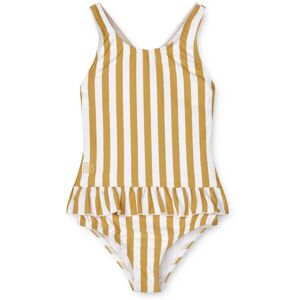 Liewood Maillot de Bain 1 piece Matiere Recyclee Amara Jaune moutarde