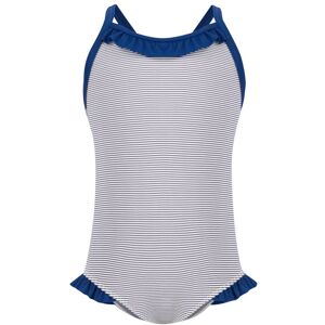 Petit Bateau Maillot de Bain 1 piece a Volants - Bleu marine