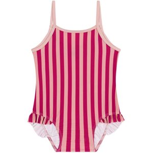 Petit Bateau Maillot 1 Piece Mascotte Raye - Rouge