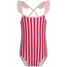 Petit Bateau Maillot 1 Pièce Michaela Rayé - Rose