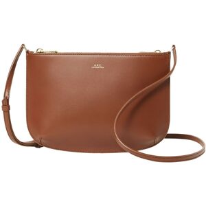 A.P.C. Sac Sarah Cuir Lisse - Noisette