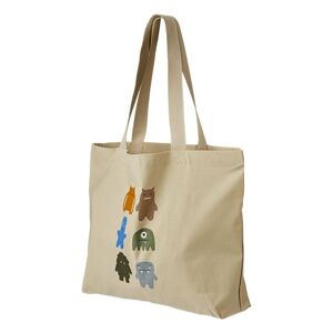 Liewood Tote Bag Coton Bio Monstrers Big Beige