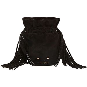 Vanessa Bruno Sac Bourse Mini Frange Othilia Chevre Velours - Noir