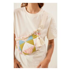 Louise Misha Sac Banane Matelasse Gaby Patchwork Collection Femme Ecru