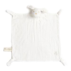 Tartine et Chocolat Lucien le chien - Doudou lange en coton bio - Creme