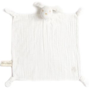 Tartine et Chocolat Lucien le chien - Doudou lange en coton bio - Creme