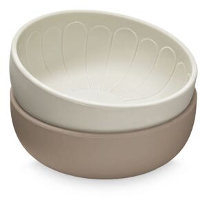 Cam Cam Bol Flower en silicone - Set de 2 - Beige