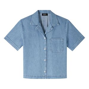 APC Chemise Maeva Coton Bio Bleu Clair