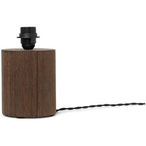 Ferm Living Pied de lampe Post en bois FSC - Chene fume