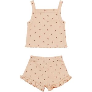 Quincy Mae Debardeur et Short Evie Fraises - Beige rose