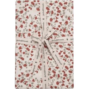 garbo&friends Drap-housse Royal Cress en percale de coton - Rouge