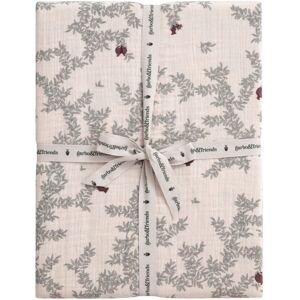 garbo&friends Drap-housse Pomegranate en mousseline de coton - Beige